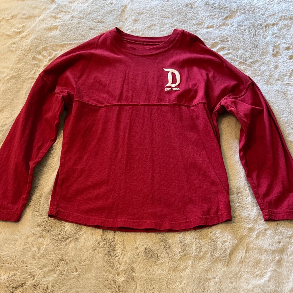Kids Long sleeve Disney Land Tee -Red